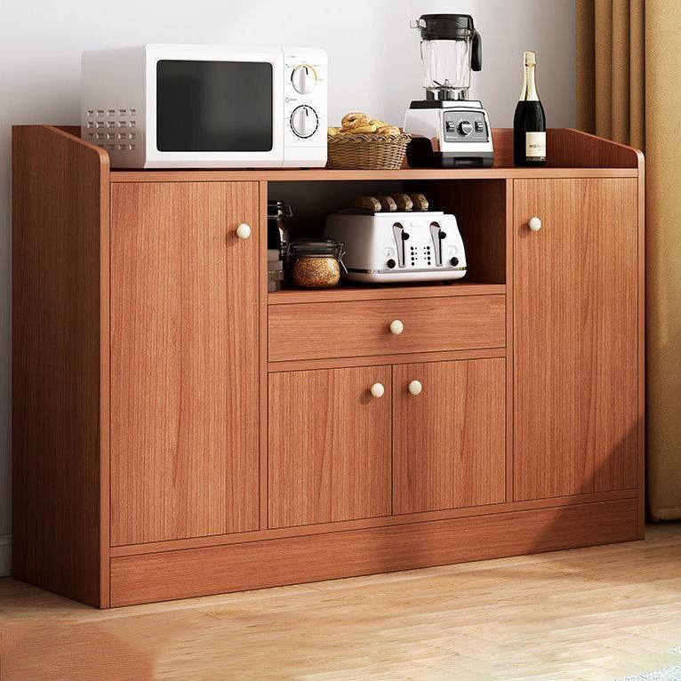 Wooden Floor Sideboard Modern Rectangle Storage Cabinet for Home