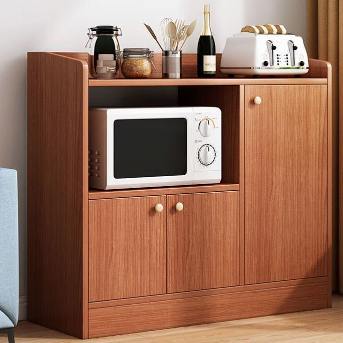 Wooden Floor Sideboard Modern Rectangle Storage Cabinet for Home