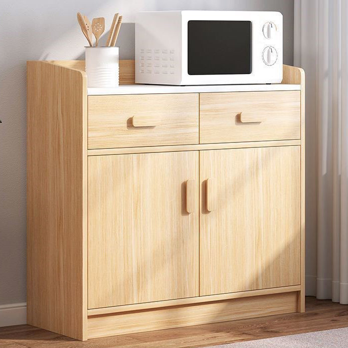 Wooden Floor Sideboard Modern Rectangle Storage Cabinet for Home