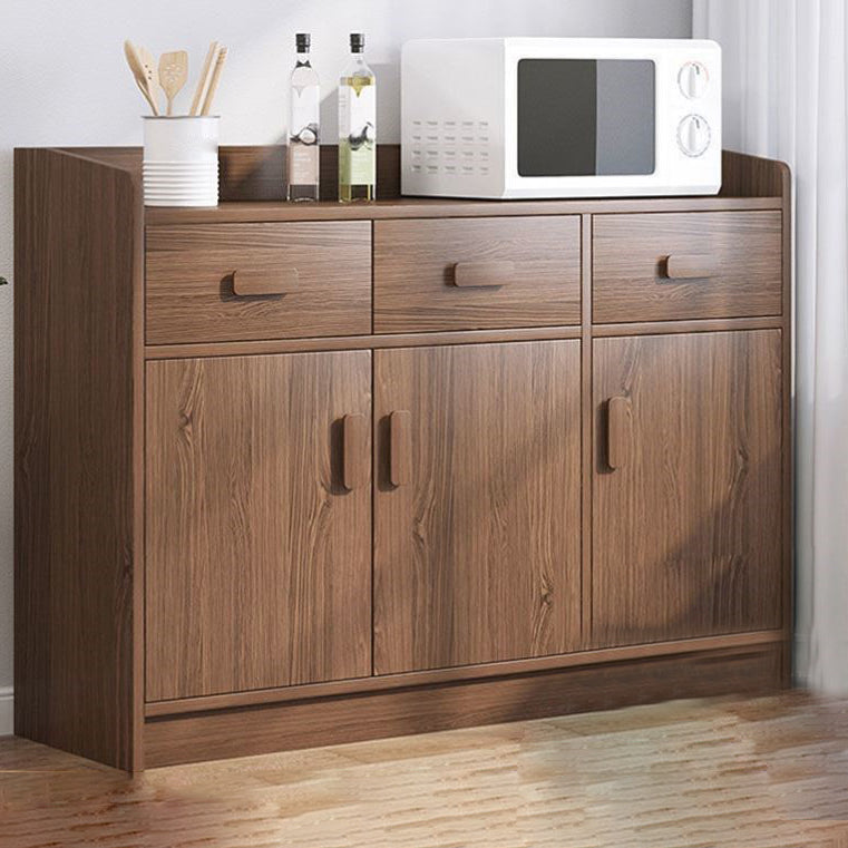 Wooden Floor Sideboard Modern Rectangle Storage Cabinet for Home