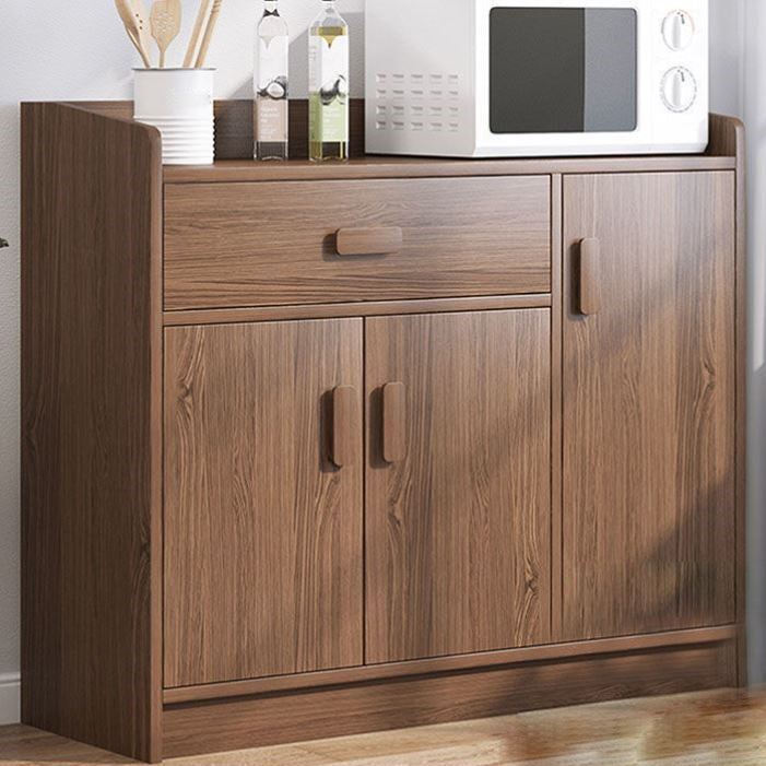 Wooden Floor Sideboard Modern Rectangle Storage Cabinet for Home