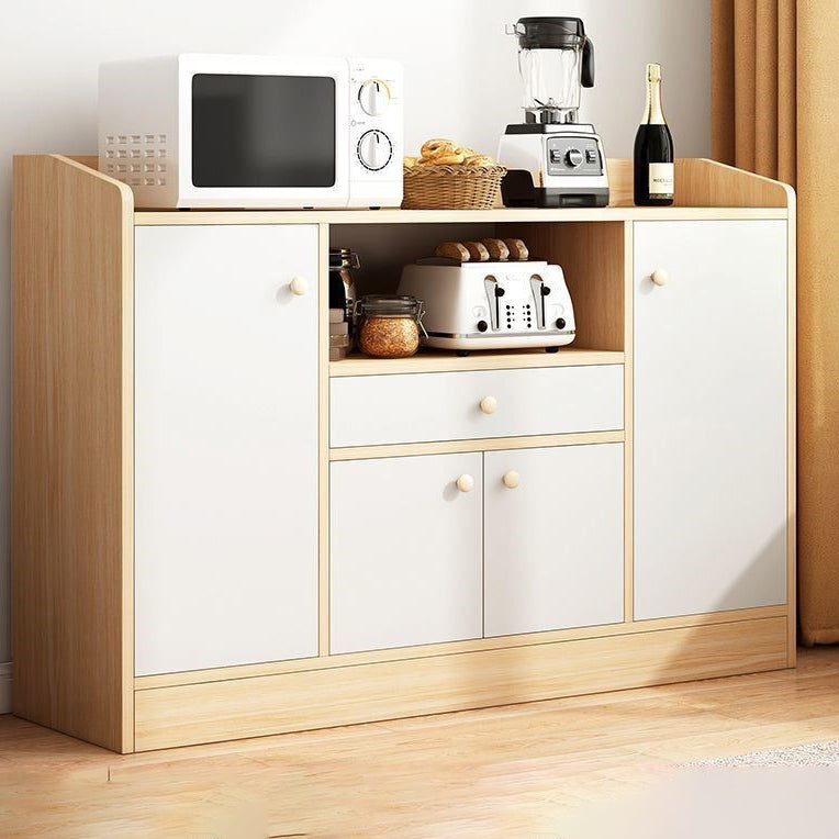 Wooden Floor Sideboard Modern Rectangle Storage Cabinet for Home