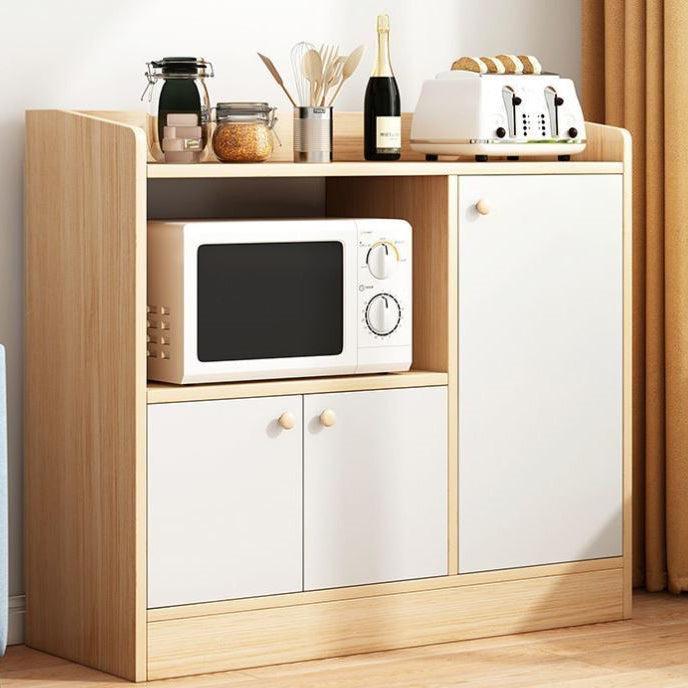 Wooden Floor Sideboard Modern Rectangle Storage Cabinet for Home