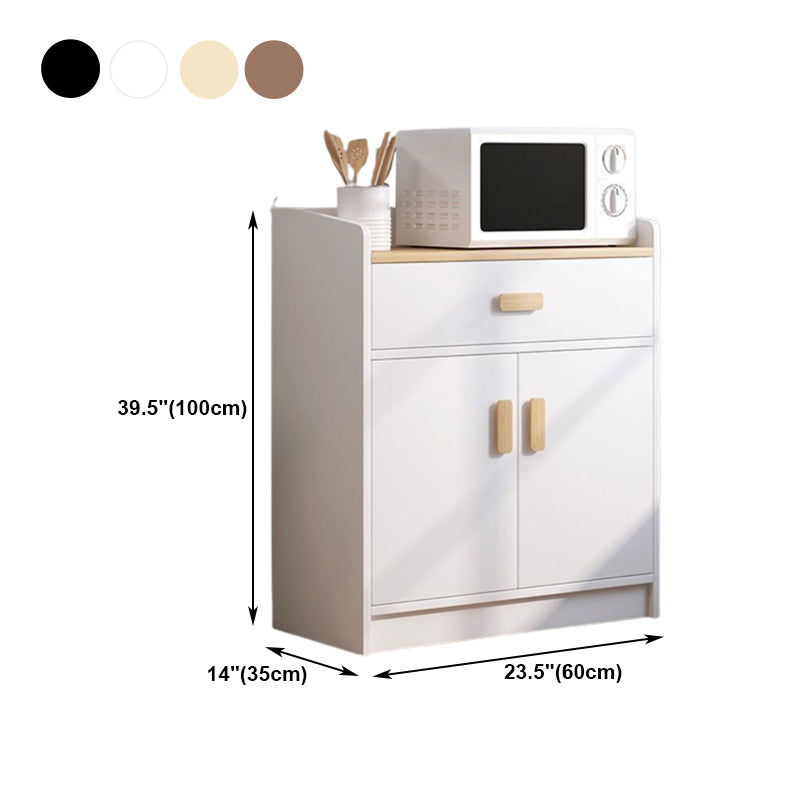 Wooden Floor Sideboard Modern Rectangle Storage Cabinet for Home