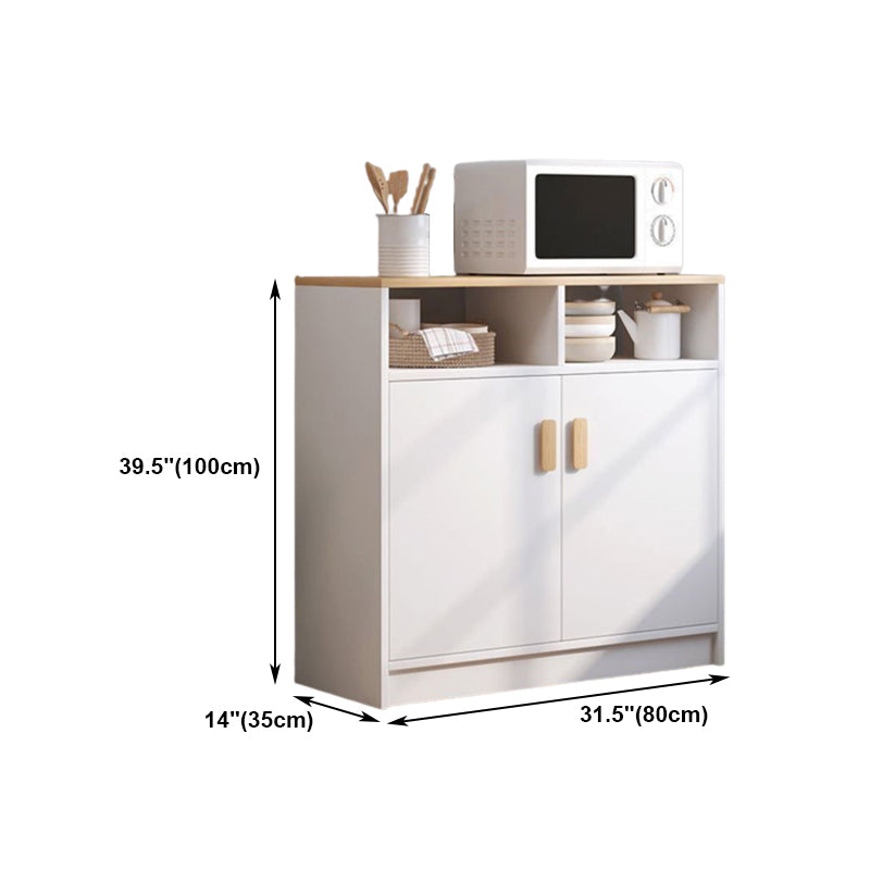 Wooden Floor Sideboard Modern Rectangle Storage Cabinet for Home