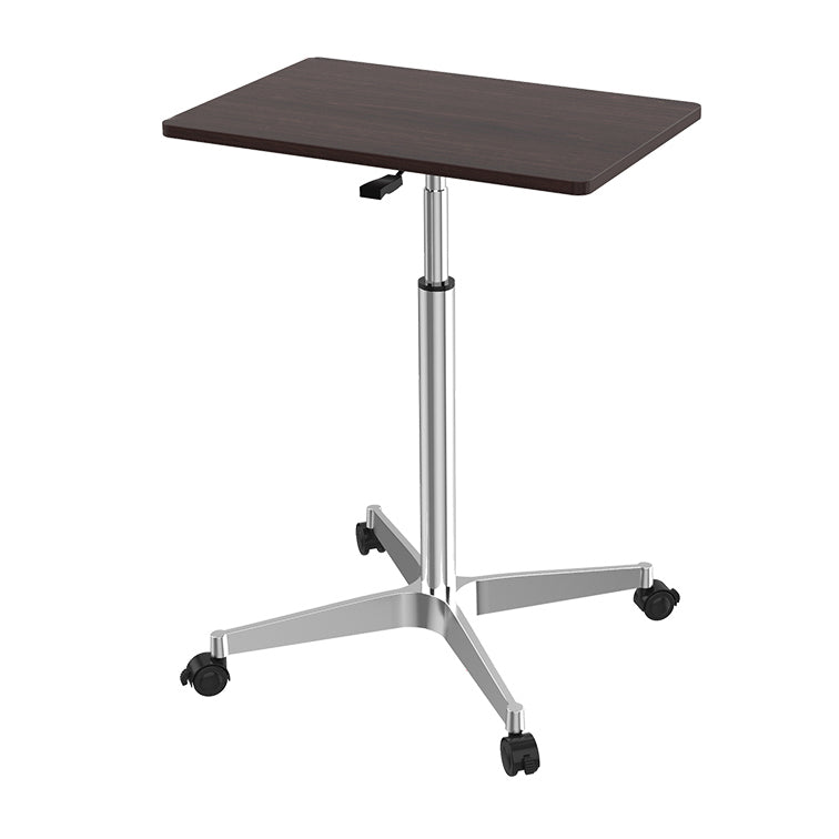 Modern Style Standing Desk Wooden Adjustable Office Desk with Caster Wheels