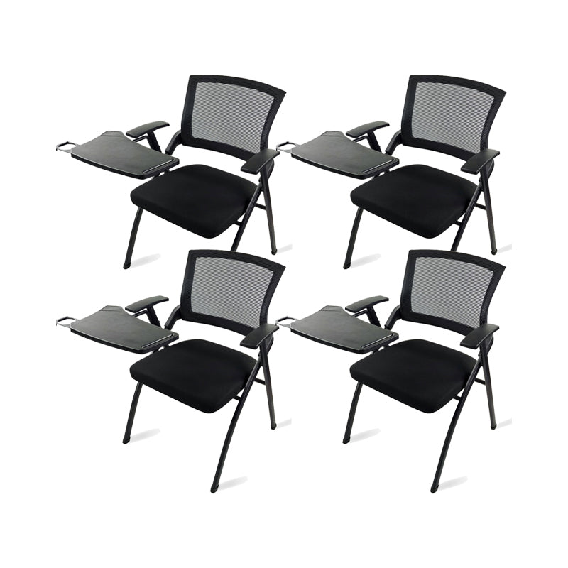 Mesh Mid Back Conference Chair Modern Style Fixed Arms Office Chair