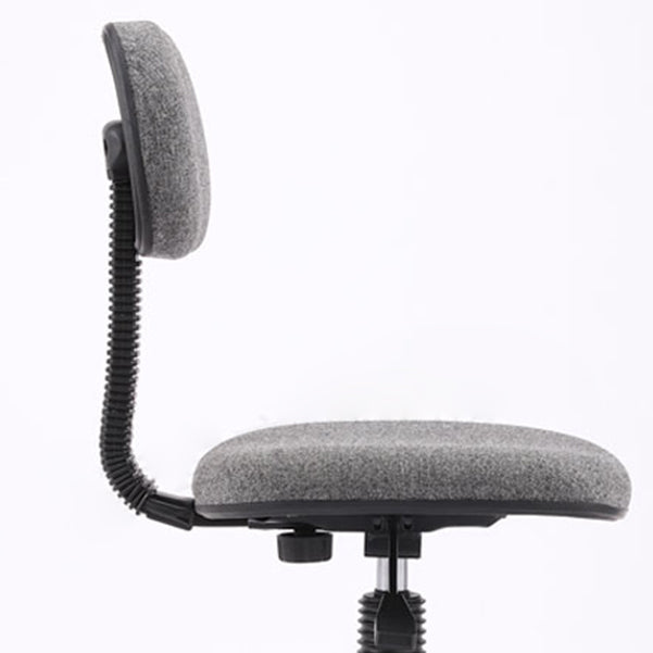 Contemporary Low-Back Swivel Chair Height-adjustable Armless Office Chair