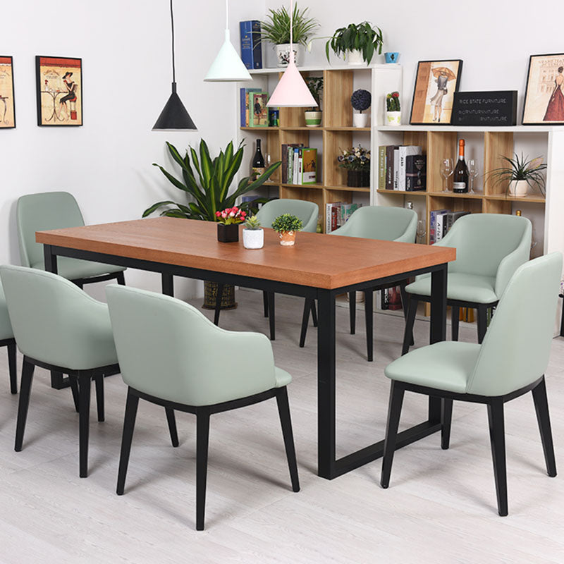 Arm Dining Chairs Modern Faux Leather Side Chairs for Kitchen