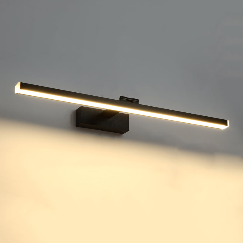 Black Vanity Lamp Creative Minimalist Vanity Strip Light for Bathroom