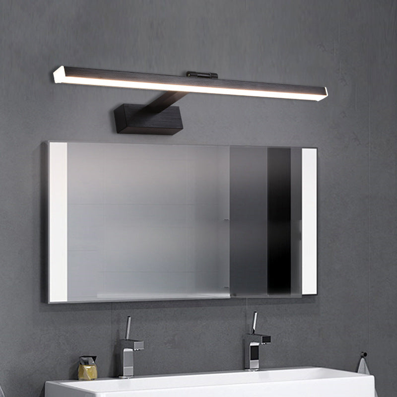 Black Vanity Lamp Creative Minimalist Vanity Strip Light for Bathroom