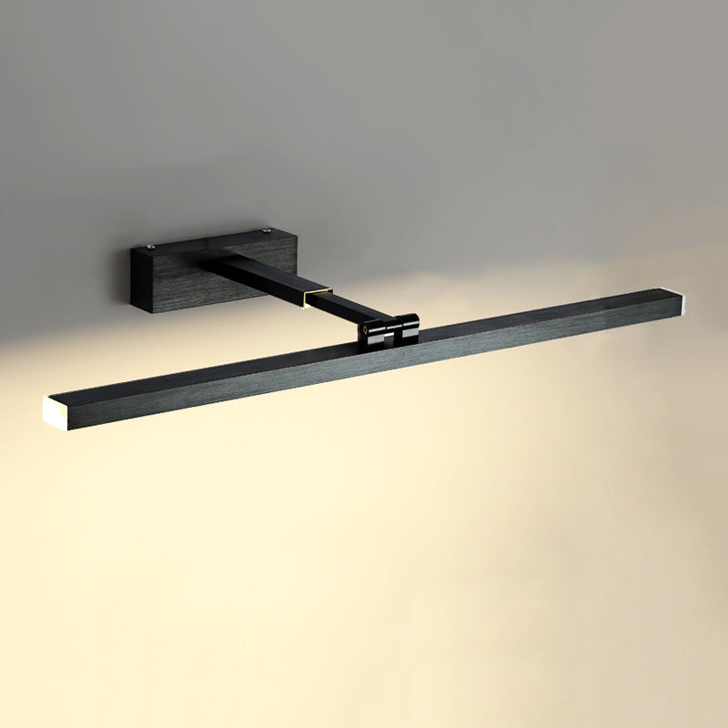 Black Vanity Lamp Creative Minimalist Vanity Strip Light for Bathroom