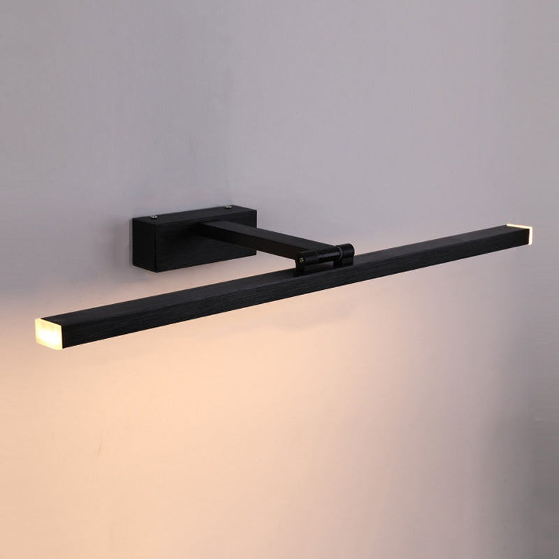 Black Vanity Lamp Creative Minimalist Vanity Strip Light for Bathroom