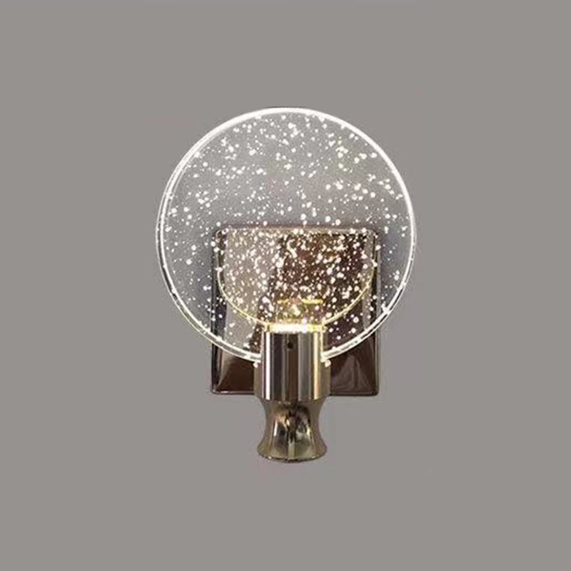 Contemporary Style Round Vanity Lighting Ideas Metal 1 Light Vanity Sconce