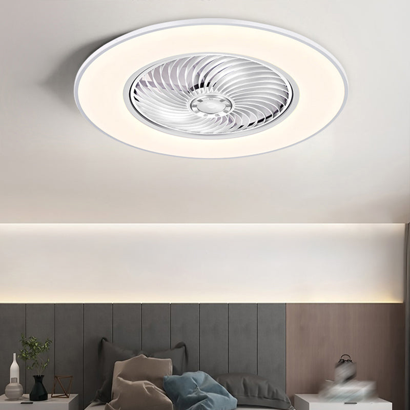 Metal Ceiling Fan Light Fixture Round Modern Ceiling Light Fixture