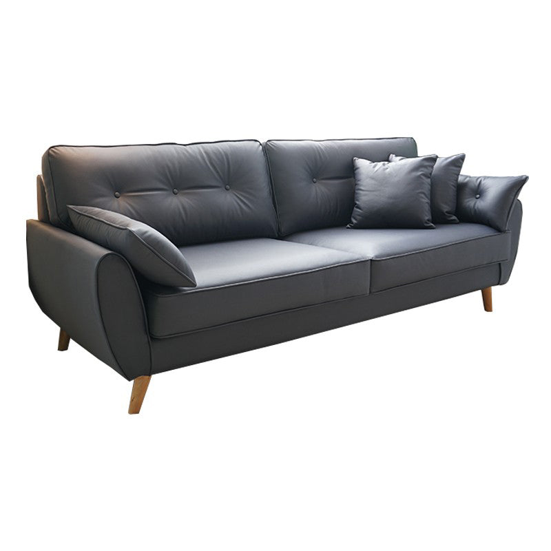 Pillow Top Arm Sofa with Tufted Back for Apartment 35.43" Wide