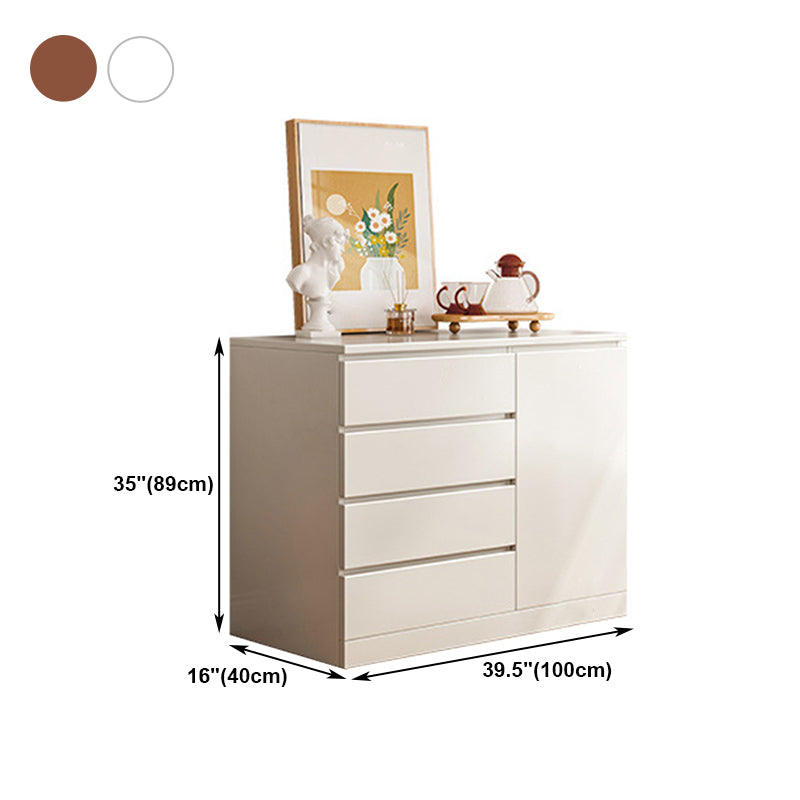 Artificial Wood Sideboard Modern Dining Sideboard with Drawers and Storage