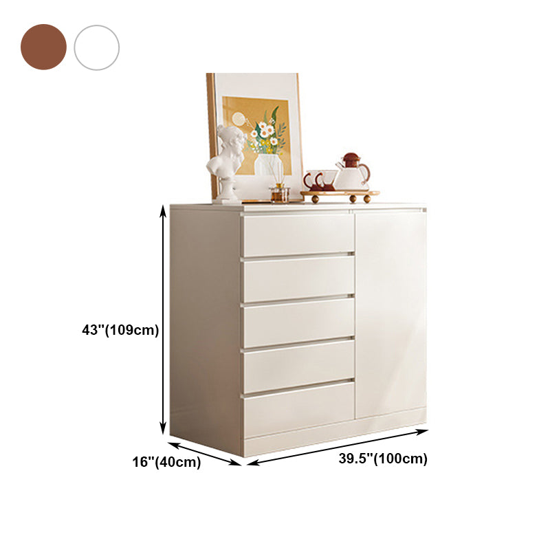 Artificial Wood Sideboard Modern Dining Sideboard with Drawers and Storage