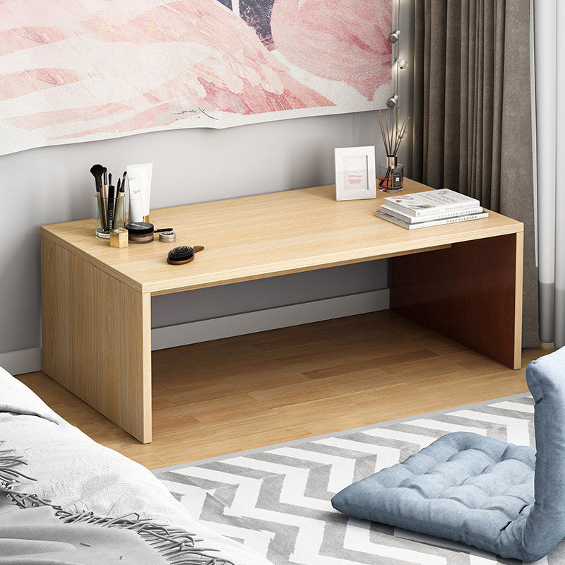 Contemporary Style Engineered Wood Desk Rectangle Sled Base Desk for Home Office