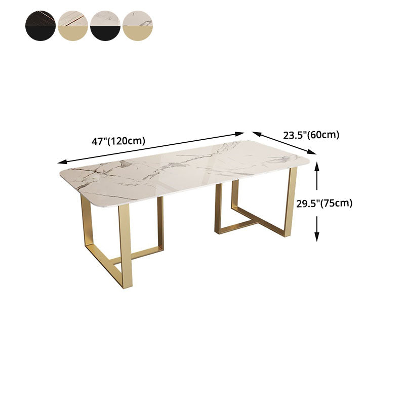 Contemporary Style Writing Desk Rectangular Sled Base Office Desk