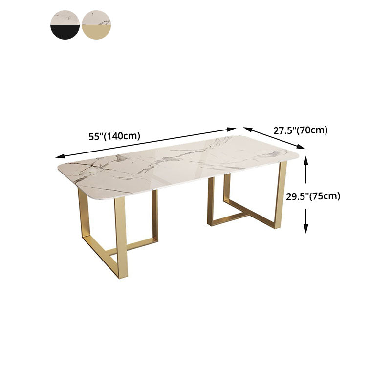 Contemporary Style Writing Desk Rectangular Sled Base Office Desk