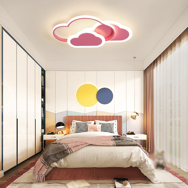 Cartoon Flush Mount LED Light Children's Bedroom Ceiling Light Fixture