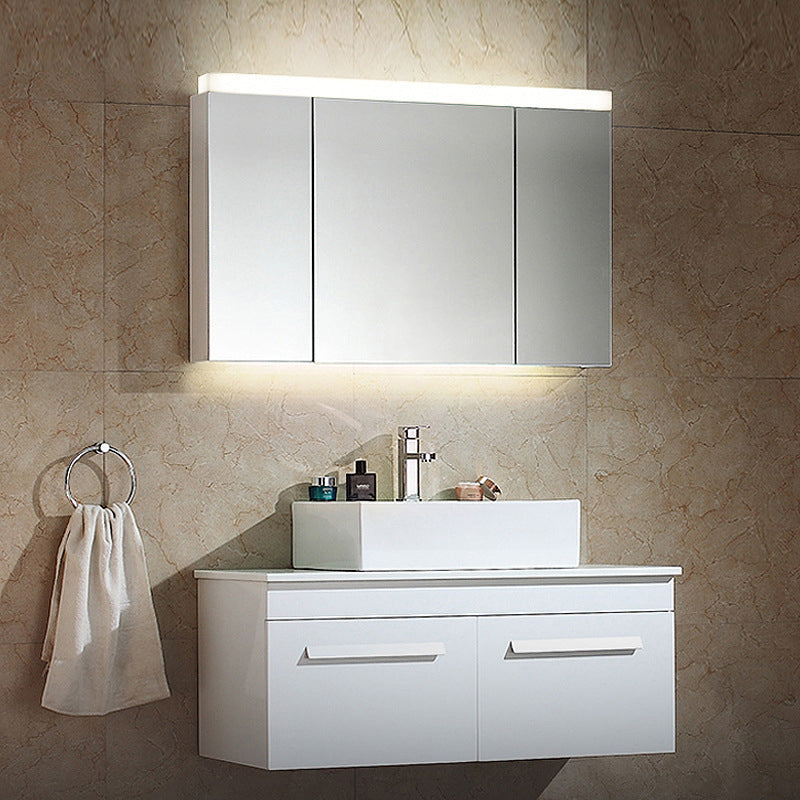 Modern Simple Aluminum Vanity Light Rectangle Acrylic Shade Vanity Lamp for Shower Room