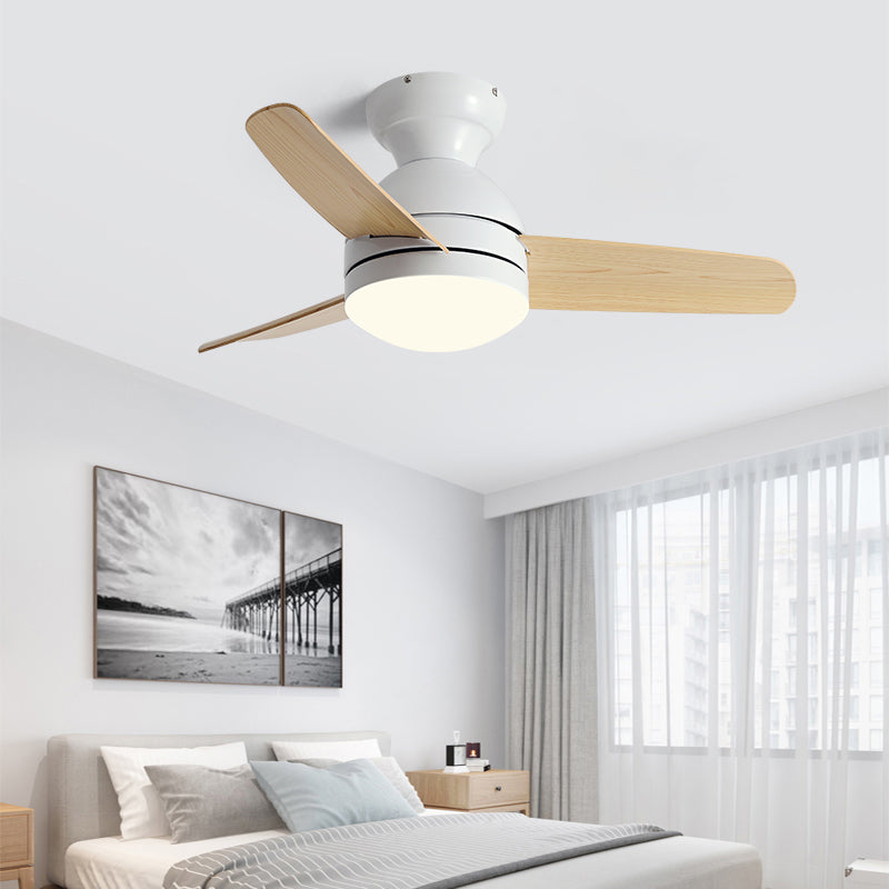 1-Light Ceiling Fan Lighting Modern Style Metal Ceiling Fan Lighting for Living Room