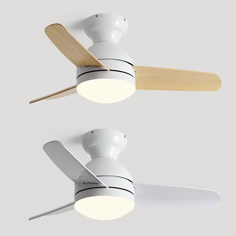 1-Light Ceiling Fan Lighting Modern Style Metal Ceiling Fan Lighting for Living Room