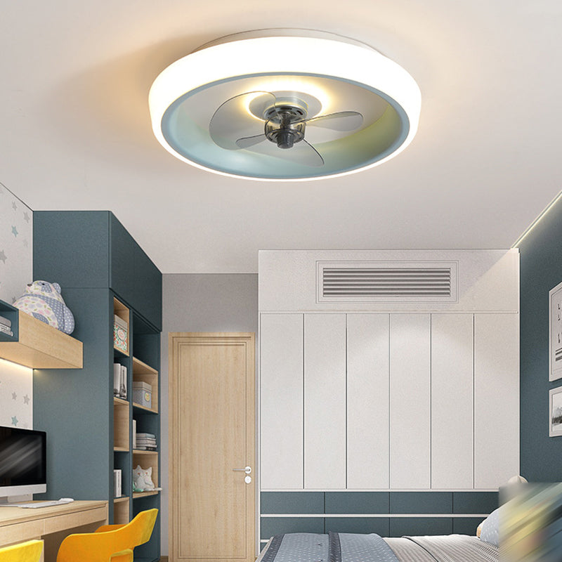 2 Light Ceiling Fan Lighting Modern Style Metal Ceiling Fan Lighting for Living Room