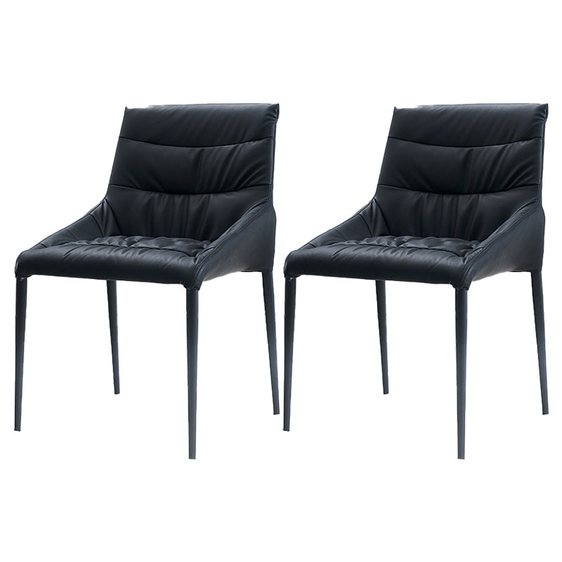 Contemporary Faux Leather Dining Room Chairs Metal Dining Chairs