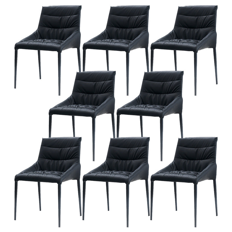 Contemporary Faux Leather Dining Room Chairs Metal Dining Chairs