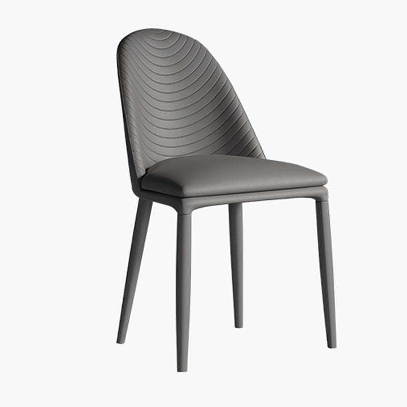 Contemporary Metal Dining Chair Dining Armless Chair for Restaurant Use