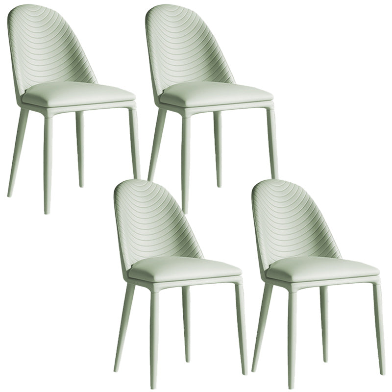 Contemporary Metal Dining Chair Dining Armless Chair for Restaurant Use