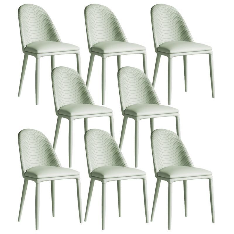 Contemporary Metal Dining Chair Dining Armless Chair for Restaurant Use