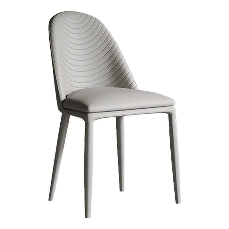 Contemporary Metal Dining Chair Dining Armless Chair for Restaurant Use