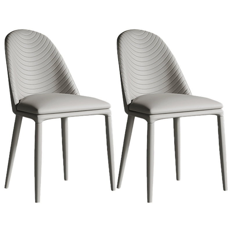 Contemporary Metal Dining Chair Dining Armless Chair for Restaurant Use