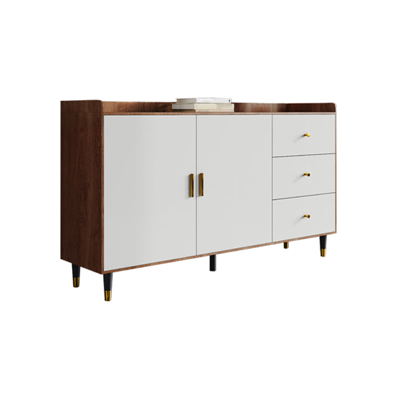 3-Drawer Dining Server Solid Wood and Manufactured Wood Cabinets Server