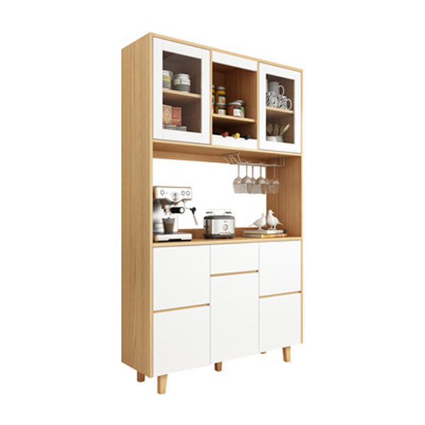 78.74"H Sideboard Modern Style Dining Server with 1 Drawer for Kitchen and Dining Room