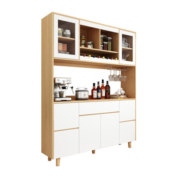 78.74"H Sideboard Modern Style Dining Server with 1 Drawer for Kitchen and Dining Room