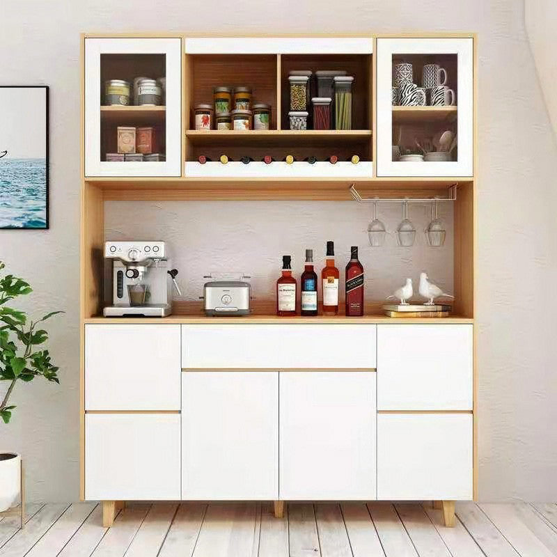 78.74"H Sideboard Modern Style Dining Server with 1 Drawer for Kitchen and Dining Room