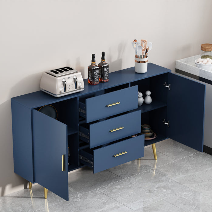 3-Drawer Engineered Wood Server Modern Simple Sideboard for Living Room