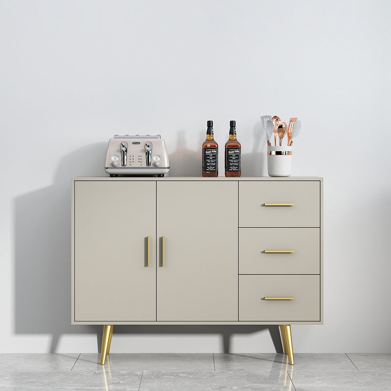 3-Drawer Engineered Wood Server Modern Simple Sideboard for Living Room