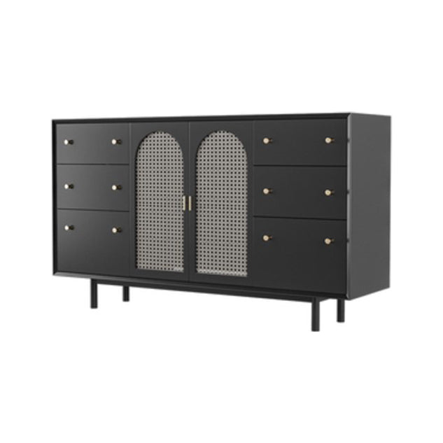 Minimalism 36-inch Height Sideboard 6 Drawer 2 Doors Server for Living Room