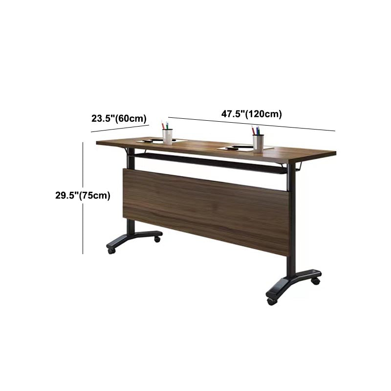 Modern Wooden Office Desk Folding Rectangular Writing Desk for Home