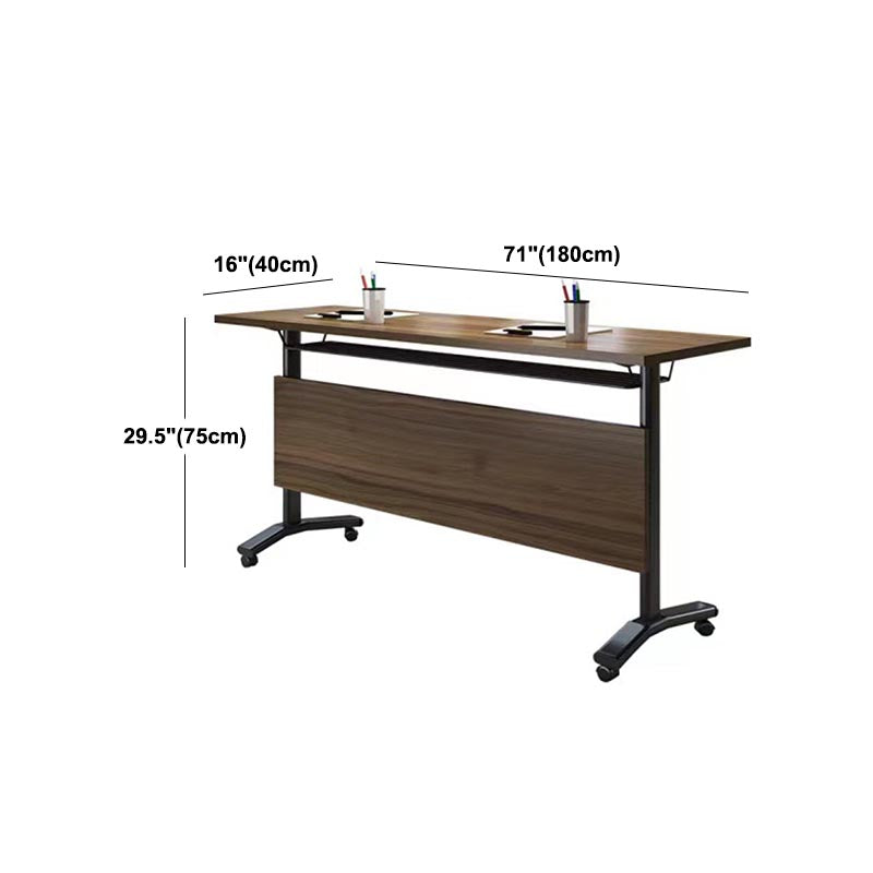 Modern Wooden Office Desk Folding Rectangular Writing Desk for Home