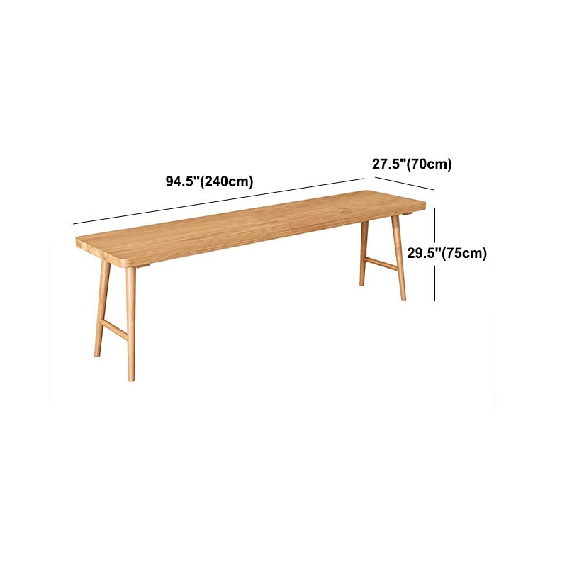 Modern Rectangular Writing Desk Wooden Home Use Office Desk with H-Shape Base