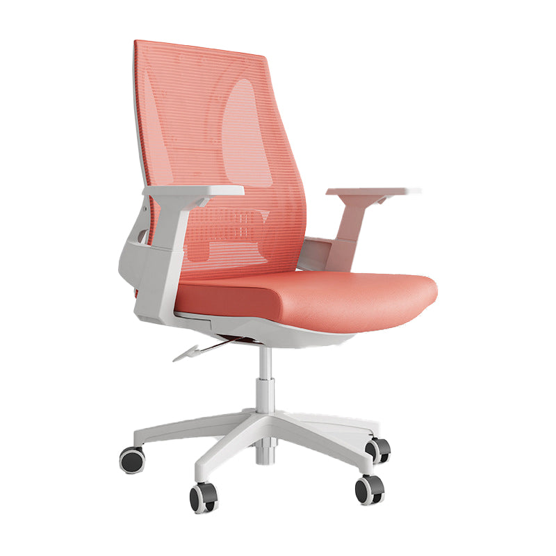 Contemporary Mesh Arm Desk Chair Height-adjustable Office Chair