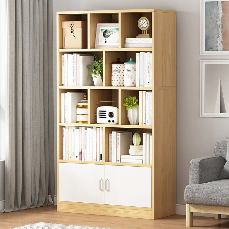 Engineered Wood Shelf Bookcase Modern Bookshelf for Study Room