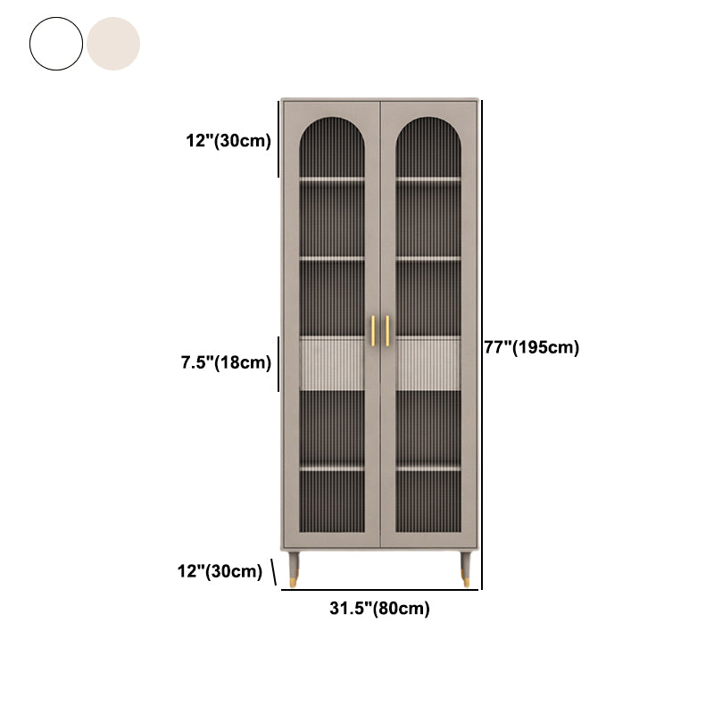 Urban Vertical Standard Bookshelf Manufactured Wood Bookcase with Door and Drawer